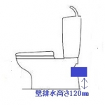 トイレ　断面図